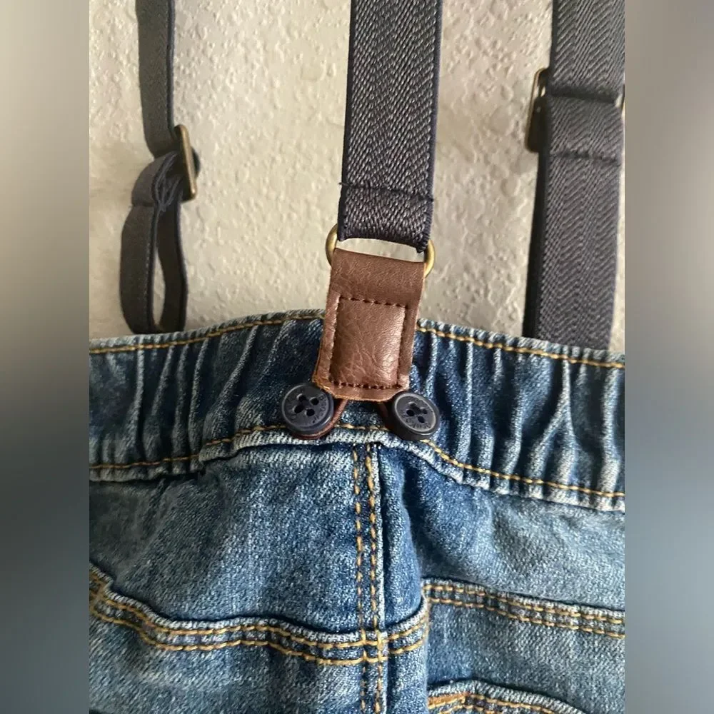 OshKosh B'gosh Toddler Boy Jeans with Suspenders Bottoms Size 5T